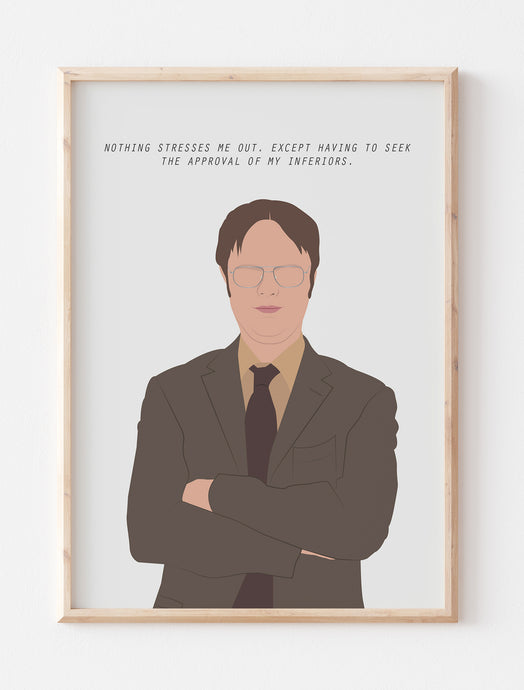 Dwight Schrute Minimalist Print