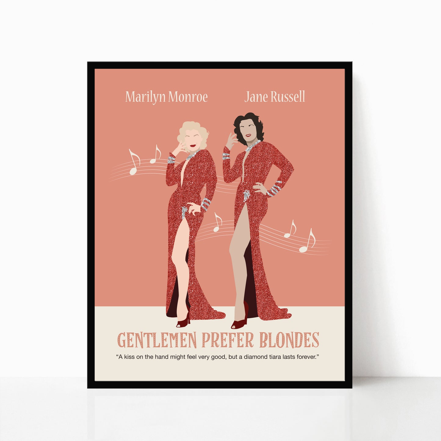 Gentlemen Prefer Blondes Poster - Marilyn Monroe - By Poppermost Prints
