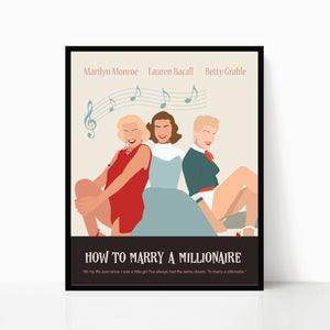 How to marry a Millionaire - Poster Art