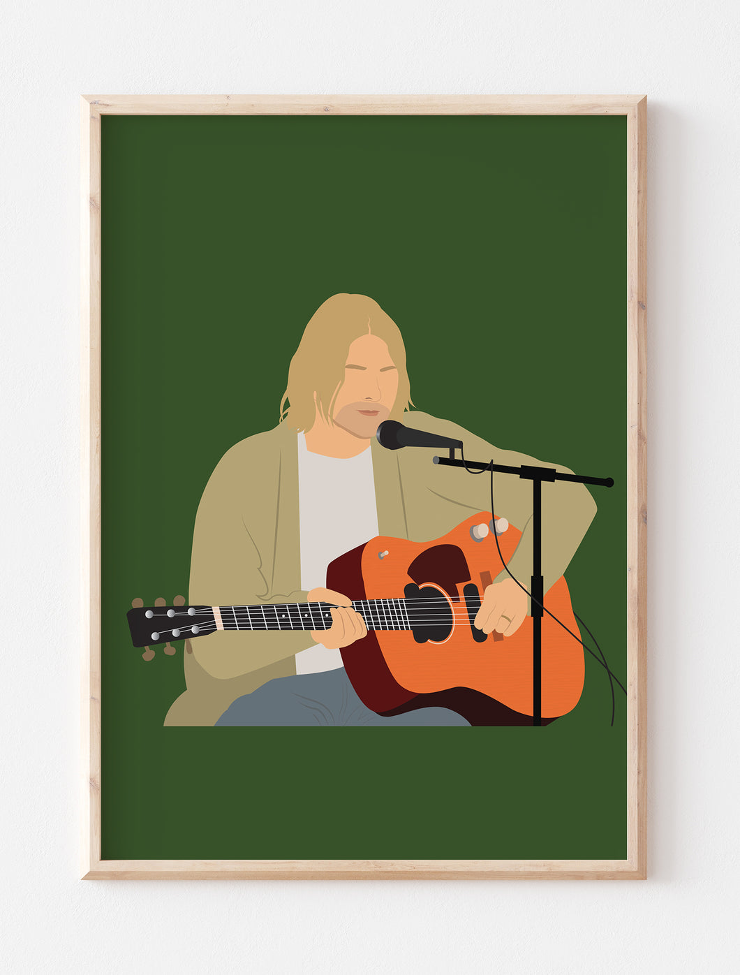 Kurt Cobain Print 2