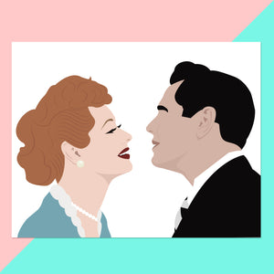 I love Lucy Print - Lucy and Ricky
