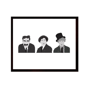 Marx Brothers Minimalist Print