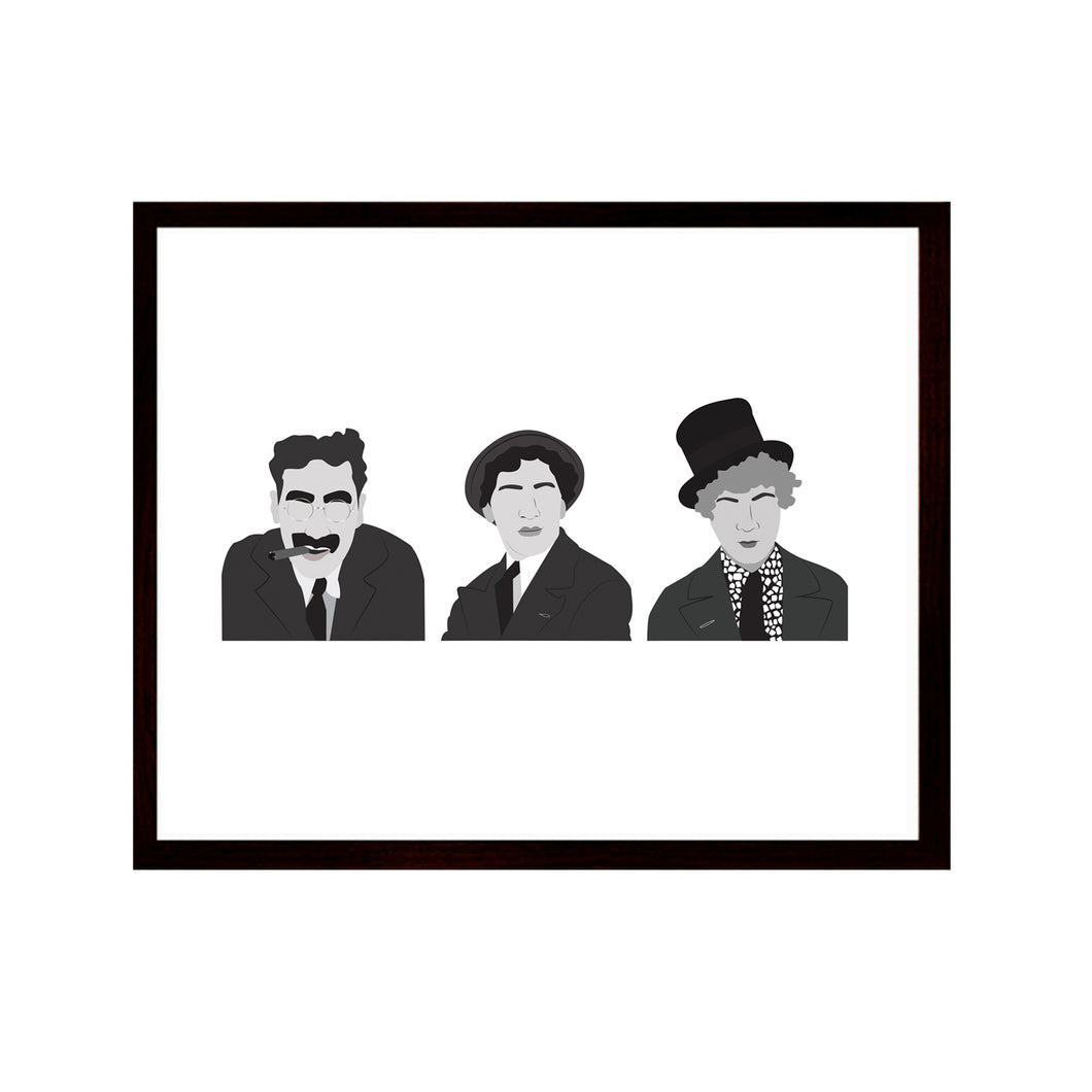 Marx Brothers Minimalist Print
