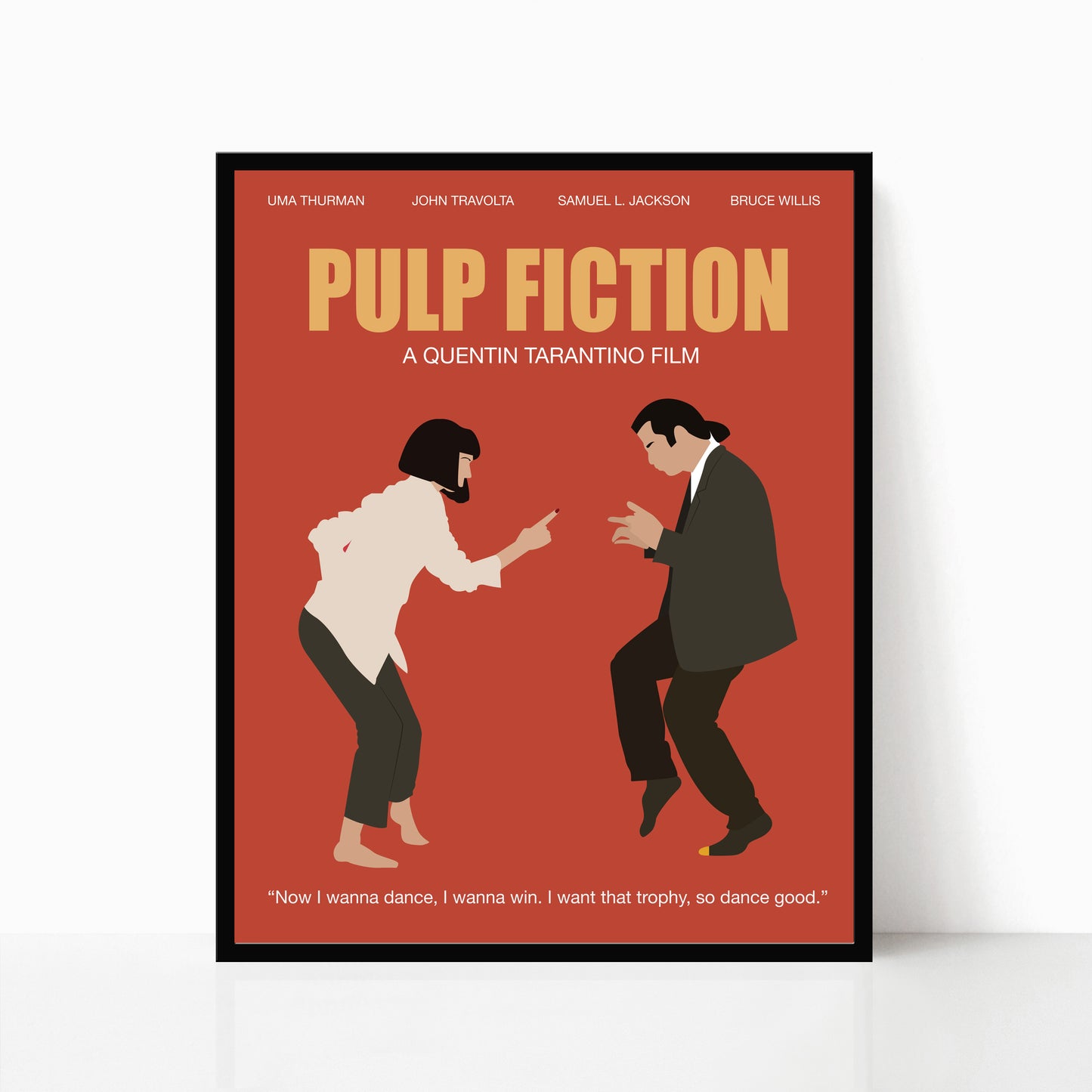 Pulp Fiction Minimalist Movie Poster