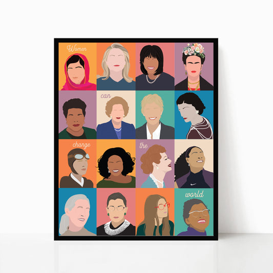 Feminist Print - Women Can Change the World