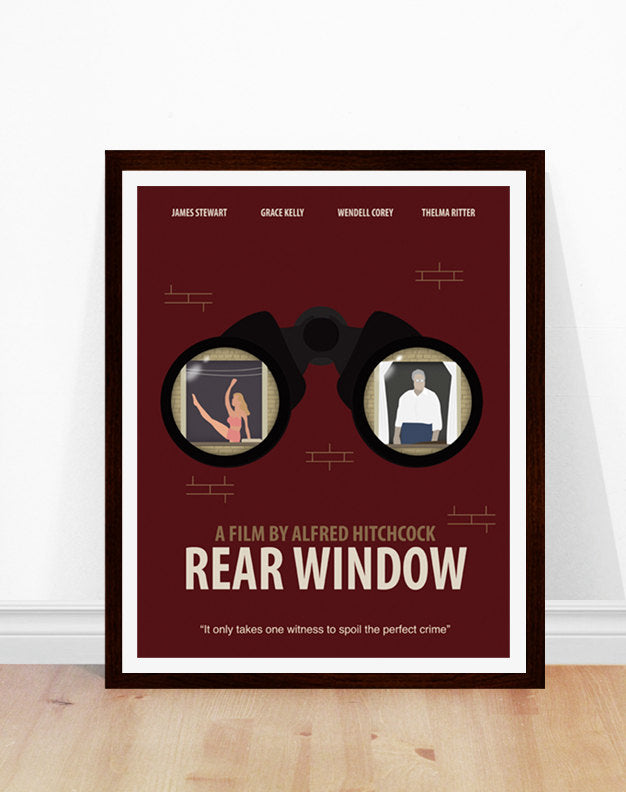 Rear Window Minimalist Movie Poster
