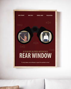 Rear Window Minimalist Movie Poster